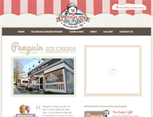 Tablet Screenshot of penguinicecream.com